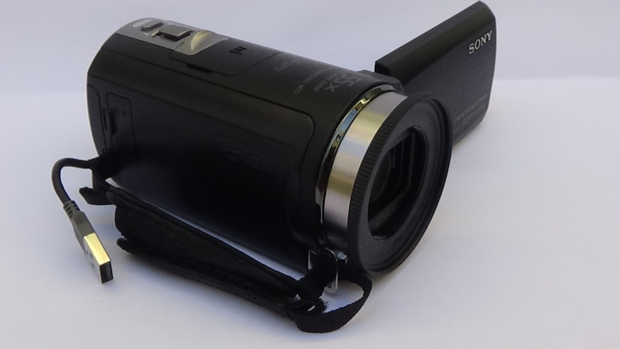 Filmadora sony hdr-cx430 e Câmera com estabilizador de imagem na lente para corrigir tremores - Imagem 8